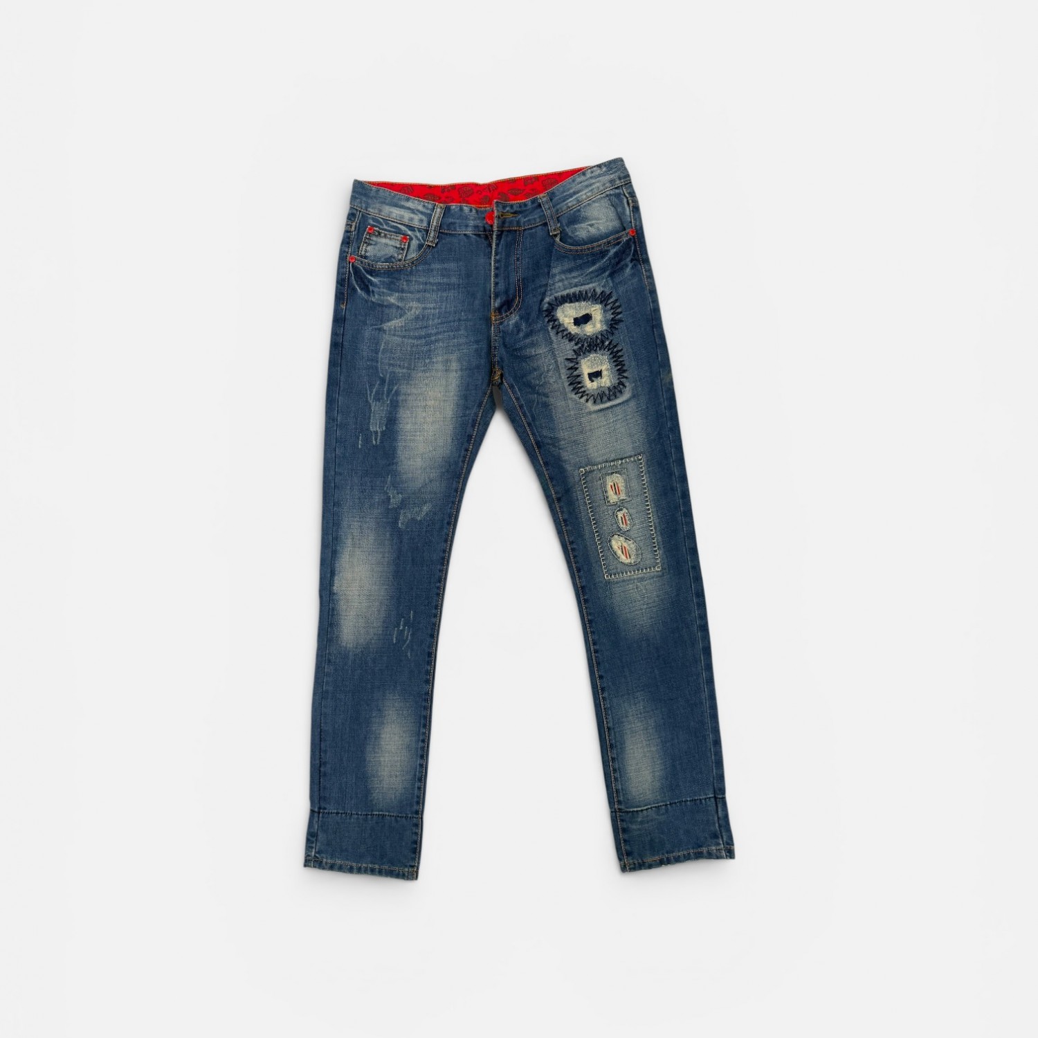 Evisu Unisex Embroidered Jeans